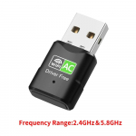 600Mbps USB WiFi-adapter 2,4G & 5GHz traadita v&otilde;rgukaardi Wi-Fi Dongle Wifi-vastuv&otilde;tja arvuti s&uuml;learvuti jaoks tasuta draiver