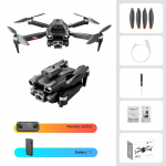 Uus S151 UAV HD kolme harjadeta kaameraga intelligentne takistuste v&auml;ltimise Wifi FPV optilise voolu positsioneerimine h&otilde;ljuvad neljakopteri m&auml;nguasjad ja kingitused 1 battery must