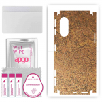 apgo Protective Skin Sticker for the back+sides compatible with Xiaomi Redmi K40 Gaming, Full Wrap Film, Foil, Vinyl - Pattern Rusty Copper