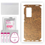 apgo Protective Skin Sticker for the back+sides compatible with Xiaomi 12 Pro, Full Wrap Film, Foil, Vinyl - Pattern Rusty Copper