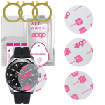 LG Watch W7-ga &uuml;hilduv 3x apgo Ultra-Clear Hybrid kaitseklaas, paindlik nanoklaas, suurep&auml;rane asendus karastatud klaasile, kriimustuskindel,