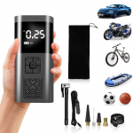 Kaasaskantav &otilde;hupumba kompressor 150PSI auto digitaalne elektriline rehvipump must