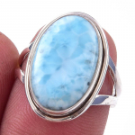 Natural Republic Larimar v&auml;&auml;riskiviga 925 h&otilde;bedast kinkes&otilde;rmus S.6 u4U25