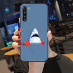 Lahe Scary Shark telefoni&uuml;mbris Xiaomi Mi 12 11T 10T 9T Lite Pro Ultra Note 10 Poco F3 F4 X4 GT pehme musta telefoni kate jaoks Xiaomi 12 or 12X