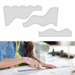 3 tk / komplekt lapiteppimise malli joonlaud, multifunktsionaalne &scaron;abloon, l&otilde;ikamine isetegemiseks S