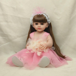 Elutruu pehme puudutusega kvaliteetsed nukud Kingitused lastele M&auml;nguasi Reborn Baby Doll Full Body Pehme Silikoon Reborn V&auml;ikelapse nukk 55cm