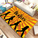 3D B-Beatlesi rokkb&auml;ndi ala vaip, vaipvaip kodu elutuppa, laste magamistoa diivani uksemati sisekujundus, lapsed m&auml;ngivad libisemiskindlat p&otilde;randamatti 120x160cm(47x62in)