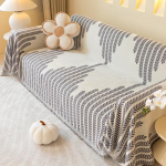 Libisemiskindel Chenille'ist diivanikate Triibuline diivanir&auml;tik Paksendatud diivanikatted elutuppa L-kujuline diivanir&auml;tik Prantsuse kodu sisustuskangas 180x130cm1pcs