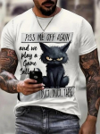 Suvine l&uuml;hikeste varrukatega loomade T-s&auml;rk meestele 3D mustriga prinditud vabaaja s&auml;rgi mood T&auml;nava &uuml;lisuured r&otilde;ivad Meeste T-s&auml;rk Streerwear 5XL