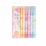 6 tk/komplekt Kahepealine pastellv&auml;rviline l&otilde;hnat&otilde;stuki Kawaii kirjatarvete v&auml;rvimarker koolitarvete marker Jaapani kirjatarbed