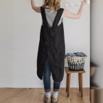 Kohvikud K&ouml;&ouml;gip&otilde;lled s&ouml;&ouml;gitegemiseks k&uuml;psetamiseks restoran Lihtne naiste seelikkleit suures suuruses M must