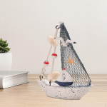 K&auml;sit&ouml;&ouml;na valmistatud minipurjeka mudel kodukaunistuseks Bird