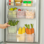 K&uuml;lmkapi organiseerija Toidu v&auml;rske hoiukarp k&uuml;lmik k&uuml;lguks K&ouml;&ouml;givilja-puuvilja-v&uuml;rtside organiseerija toidukonteiner K&ouml;&ouml;gis panipaiga Frosted transparent