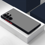 P&otilde;rutuskindel matt &uuml;mbris Samsung S23 FE Ultra S21 Plus S24 Ultra S22 Plus S20 S23 jaoks, tagakaas, lihtne &uuml;mbris Samsung S24 must