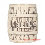 Kuum valge v&auml;lkveinivaat TIKI baarikeraamika kokteiliklaas Klassikaline Ameerika stiilis Pina Colada Maitai joogitass &otilde;llekruus Wine Barrel Mug 550ml 19oz