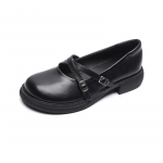 Platvormkingad naistele vintage Mary Jane naiste kingad Prantsuse preppy pehme tallaga &uuml;hed kingad 34 must