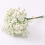 Kunstlik v&otilde;ltsitud Gypsophila siidist lillekimp kodukaunistusega peokaunistus valge