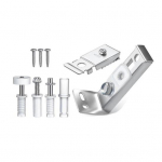 1 komplekt kokkupandavate uste hingesid vedruga, laialdaselt kasutatav, vastupidav, roostevastane, lihtne paigaldus, varuosad, roostevaba teras, kokkupandavate uste furnituuri remondikomplekt, kodu h&otilde;be