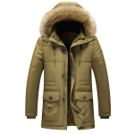Suures suuruses 7XL Paks soe talveparka meeste fliis kapuutsiga meeste talvejope mantel Military Cargo jakid meeste &uuml;lem&otilde;&otilde;t 6XL 7XL XL khaki