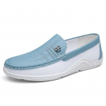Kvaliteetsed Ehtsad Nahast Kingad Meestele Moodsad Vabaaja Valged Slip-on Meeste Mokassiinid Mugavad Pehmed Madalad Kerged Mokassiinid Meestele 41