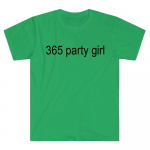 365 Party Girl T-s&auml;rk Charli XCX Brat 360 Album T-s&auml;rk Retro Mood Naiste T-s&auml;rgid Grunge Cult Classic Printing T-s&auml;rgid Puuvillast XS roheline