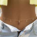 Seksikas keha v&ouml;&ouml;kohaketi ehted naistele Vintage Minimalism Crystal Belly Belly Rihma kett Bohemia kevadsuvi rannapuhkuse ehted