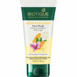 Biotique Ubtan & Collagen Face Wash p&auml;evituse eemaldamiseks ja naha jume parandamiseks &ndash; &otilde;rn koorimine, surnud naharakkude eemaldamine| Meestele ja naistele - 150 ml