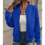 YYFS Naiste mood vabaaja s&uuml;gistalv &uuml;hev&auml;rvilise tr&uuml;kiga pikkade varrukatega jakid ja mantlid S