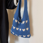 Disainer-kootud k&auml;ekotid Naistele Suure mahutavusega Ostlemiskotid Naiste &otilde;lakott Suvine vabaaja kootud rannakott 35x10x31cm