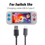 1M C&acirc;ble de chargeur USB Alimentation Ligne de donn&eacute;es Ligne pour Nintendo Switch/Switch Lite Console de jeux Type C Charge Rapide F