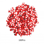 100 tk Isekleepuv lame seljaosa Mini puidust lepatriinud Kaunistused k&auml;sit&ouml;&ouml; jaoks Scrapbooking kaartide kaunistused 1A