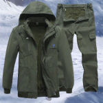 S&uuml;gis ja talv, meeste, kamuflaaži&uuml;likonnad, pluss samet, paksendatud, k&uuml;lmakindlad, soojad, ehitust&ouml;&ouml;lised, t&ouml;&ouml;riided S