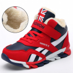 Laste lumesaapad Talvised veekindlad puuvillased saapad poistele ja t&uuml;drukutele soojad kingad 26 punane