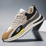 Moodsad Meeste Tennised Nahast Vabaaja Jalan&otilde;ud S&uuml;gis 2024 Uued Hingavad Meeste Kingad Tennise Meeste Tasane Kinga Zapatillas Hombre 6.5 beež