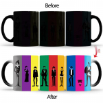 Loov V&auml;rviline Tagasi V&otilde;lukruus BSKT-024 V&auml;rvi Muutev Tass Keraamilised Kohvitassid Hulgim&uuml;&uuml;k Originaalsed Kruusid Sublimatsioon Tumblerid Baar 350ml