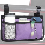 Ratastooli k&uuml;lgkott Veekindel ratastooli k&auml;etoe kott Lisatarvikud Ratastooli k&uuml;lgkoristus topsihoidiku ja helkurribaga lilla