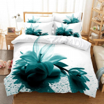 Roosiaia voodipesukomplekt Tekikotikomplekt 3D voodipesu Digitaaltr&uuml;kk Voodipesu Queen-suuruse voodipesukomplekt Moedisain US Twin(172x218cm)