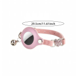 Airtagi &uuml;mbris kassikrae jaoks, kaitse&uuml;mbris kadumisvastasele lokaatorj&auml;lgijale, kassi aksessuaarid, helkurkaelarihmad kassidele ja koertele punane