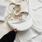 T&auml;iustatud versioon Crossbody kott Uus trendikas pelmeenikott Kerge v&auml;ike kehakott kaenlaaluste kott &Uuml;he &otilde;lakott valge