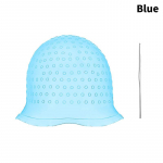 Silikoonist juuksev&auml;rvi kork konksn&otilde;el Professionaalne v&auml;rviline v&auml;rvaine esilet&otilde;stmine korduvkasutatav komplekt glasuurv&auml;rvimist&ouml;&ouml;riistad ilusalong sinine