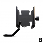 Alumiiniumist mootorratta mobiiltelefonihoidik, 360&deg; p&ouml;&ouml;rlev, 4-7-tollise nutitelefoni GPS-i ja 20-30 mm lenkstangi kinnitusega mootorratta lisatarvikutele