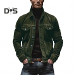 Meeste kevadine s&uuml;gismantel velvetist lahtik&auml;iv krae lahtised &uuml;ler&otilde;ivad &Uuml;herealine n&ouml;&ouml;bitav pikkade varrukatega avar mantel tutvumiseks igap&auml;evakoolis M kohv