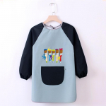 Laste maalimisp&otilde;ll Veekindel pikkade varrukatega p&otilde;lled Lasteaia Kunst Smock Baby Eating Bib Kids p&otilde;ll height 100-120cm sinine