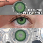 EYESHARE Colored Contact Lenses Clear Natural Blue Contact Lenses Brown Eye Makeup Lenses Comfortable Gray Contact Lenses Colored Lenses 1 Pair
