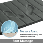 Memory Foam vannimatt WC-matt Eriti pehme libisemisvastane vannitoamatt Super imavad vannimatid vannitoa p&otilde;randale Vannivaiba jalamatt A 40x60CM