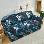 1 tk elastne tr&uuml;kitud diivanikate seelikuga Diivanikate Sohvakate M&ouml;&ouml;blikaitse Magamistuba Kontor Elutuba Kodukaunistus 1seater(90-140cm) blue