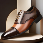 Uued brogue-nahast meeste kingad - Stiilsed, hingavad, mitmek&uuml;lgsed &auml;riks ja pulmadeks kevadel ja s&uuml;gisel size 42 pruun