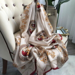 180*65cm 100% mooruspuusiidist tr&uuml;kitud sall suvine p&auml;ikesekaitse &otilde;huke sall rannasall kaelasall 180*65cm