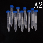 10X 15 ml plastikust tsentrifuugi katseklaasi viaali konteiner, iseseisev keeratav kork