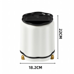 K&ouml;&ouml;gis p&ouml;&ouml;rlev hoiustamisnoahoidja kreemjas tuulega multifunktsionaalne nugade hoiuriiul majapidamise hoiuriiul s&ouml;&ouml;gipulkade riiul Storage rack